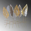 Decoratiune de perete, Kosmer, Metal, Dimensiune: 75 x 80 x 5 cm, Multicolor