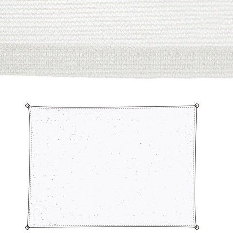 Copertina panza parasolar Awning, 3 x 4 m, polietilena, alb