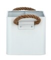 Cutie depozitare pentru baie, Wenko, Gara, 4 compartimente, 13 x 12.5 x 19 cm, 2.37 L, metal, alb/negru
