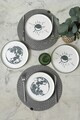 Set farfurii pentru desert, Hermia, 275KRM2596, Dimensiune: 22 cm (4 bucăți), Alb mat