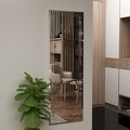 Oglinda decorativa, Siam, Buhem, 40x120x2.2 cm, MDF , Alb
