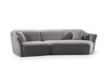 Coltar dreapta 5 locuri, Hailey, Micadoni Home, 292x138x79 cm, tesatura boucle, caramiziu