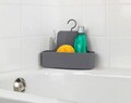 Suport depozitare accesorii dus, Wenko, Barcelona, 26 x 9 x 24 cm, plastic, antracit
