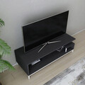Comoda TV, Retricy, Reilly, 120x44.6x37.6 cm, PAL, Alb / Antracit