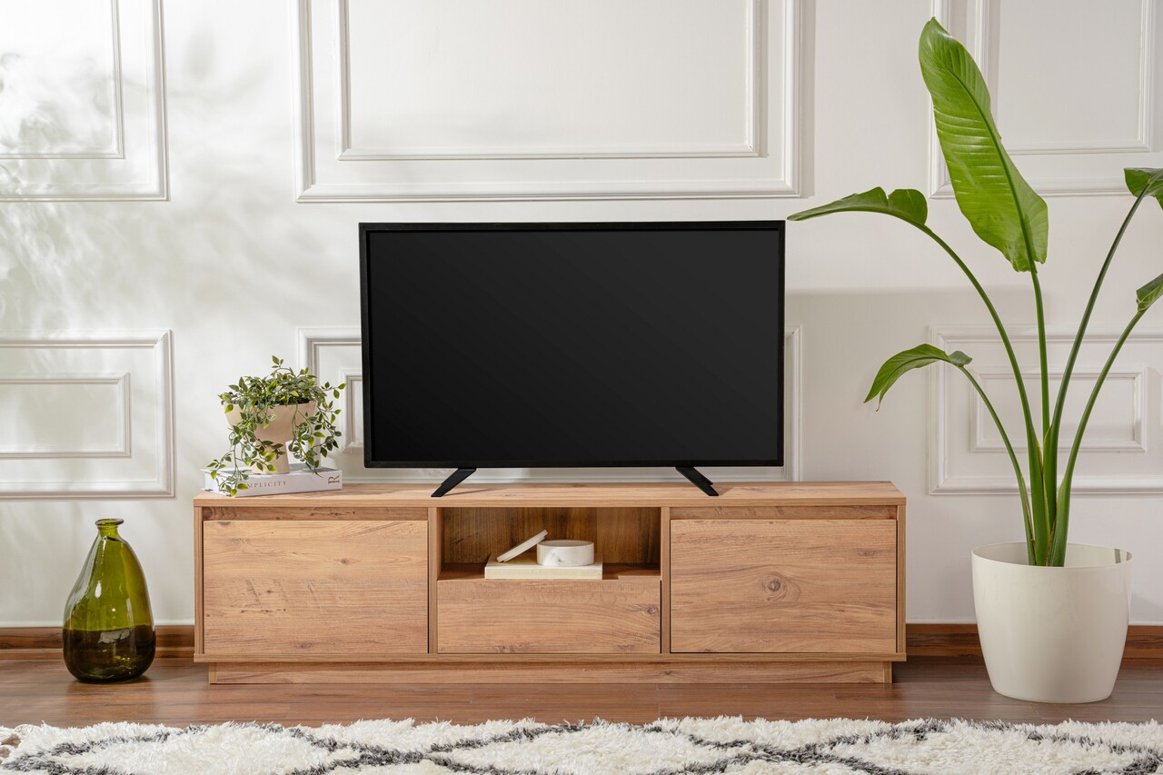 Comoda TV, Nordure, Vanguard, 160x42x29.5 cm, Maro - 1 | YEO