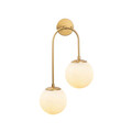 Aplica de perete, Fulgor, 942FLG2120, Metal, Auriu