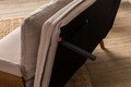 Canapea extensibilă cu 2 locuri, Futon, 859FTN2727, Metal , Bej