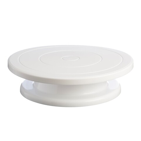Platou pentru tort, mason cash, innovative, 28.5 x 28.5 x 8 cm, plastic, alb