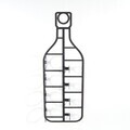 Raft decorativ metalic pentru vinuri, Hanah Home, Vın, 100x36x15 cm, Negru