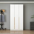 Dulap pentru haine, Hanah Home, Alin, 105x210x52 cm, Alb / Stejar