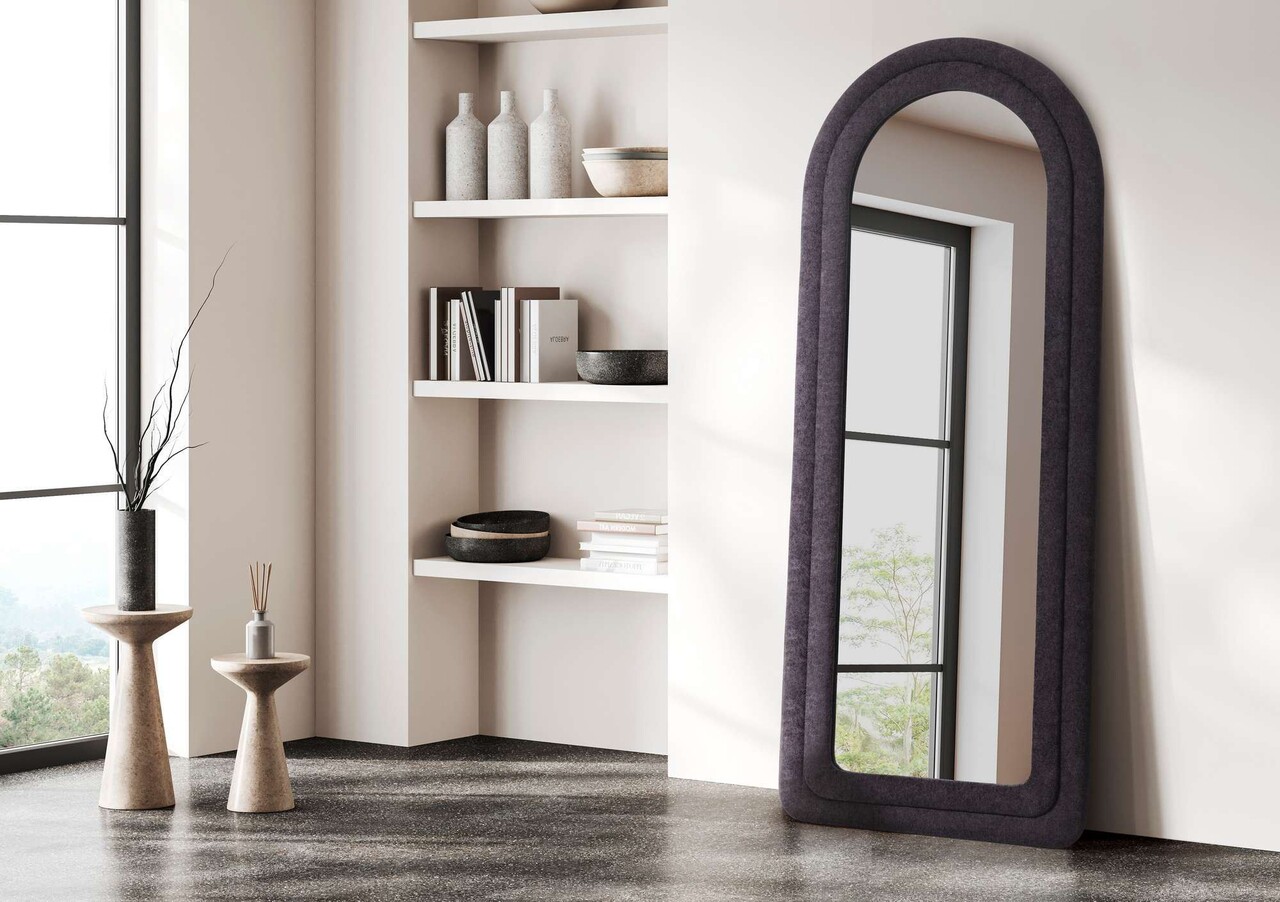 Oglinda Cheval Hanah Home Doga 65x170 cm MDF  Negru