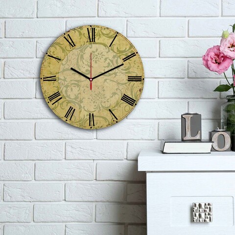 Ceas de perete, 3030ms-026, mdf, ø30 cm, multicolor