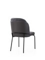 Set scaune 2 piese, Nmobb, Dore, Aur/Negru