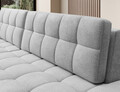 Coltar extensibil stanga 3 locuri ELTAP, LT-84MO, Blezalt, 240x150x82 cm, lemn/poliester, gri deschis