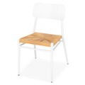 Scaun, Cela, L.48 l.48 H.85 cm, aluminiu, alb