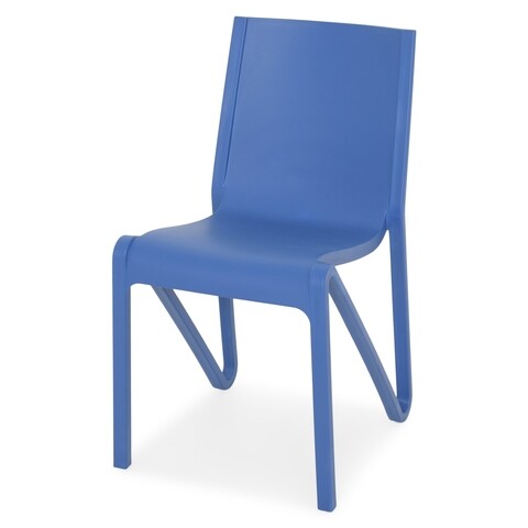 Scaun suprapozabil, isac, l.43 l.56 h.81, plastic, albastru