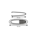 Penseta alimentara cu tavita pentru oase de peste Presto, Tescoma, 18 cm, inox/plastic, argintiu/alb