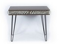 Birou Mingitav Illia No.5, 96 x 51 x 75 cm, PAL/metal, walnut/negru