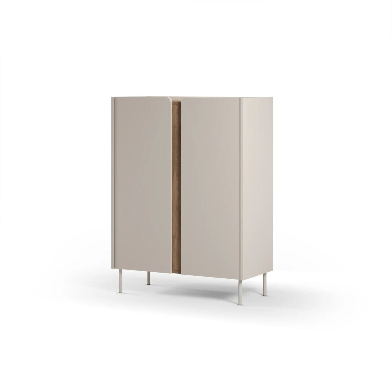 Bufet, Hanah Home, Lucile, 90x120.4x40.5 cm, PAL, Santstone / Stejar Sepet — imaginea 3