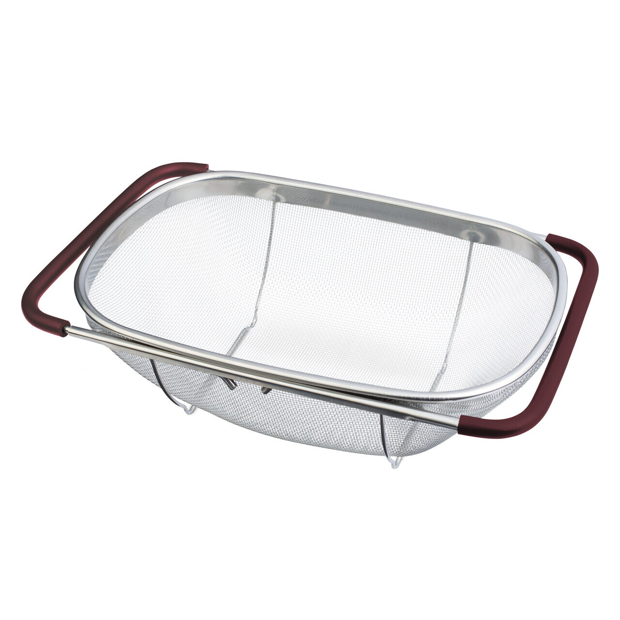 Strecuratoare cu manere reglabile Berlinger Haus, Leonardo, 34x24x11 cm, inox 18/10, argintiu/visiniu - imagine 6