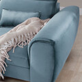 Coltar extensibil stanga 4 locuri ELTAP, Foble, 267x196x100 cm, lemn/poliester, albastru deschis