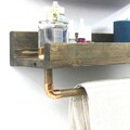 Raft de perete, Evila Originals, AA117, 50x15x15 cm, Maro