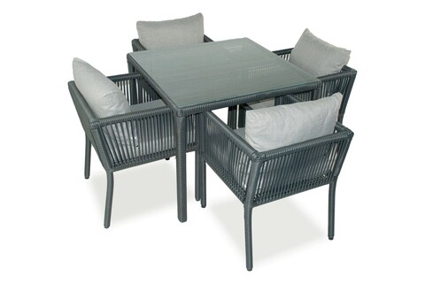 Set mobilier de gradina, jumilla, vera 90, gri