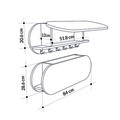 Umeras, Decortie, Kroma Hanger, 84x28.5x15.5 cm, PAL, Alb