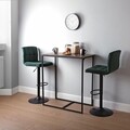 Scaun de bar Garza, Versa, 43.5 x 50.5 x 107.5 cm, metal/textil