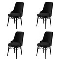Set de scaune, Charlotte, Pare, Metal, Negru