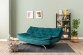 Canapea extensibila cu 3 locuri, Futon, 859FTN2893, Metal , Verde petrol