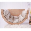Triunghi de catarare Pikler, Bambini, Sincap, 33x33x33 cm, MDF , Maro