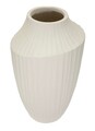 Vaza decorativa Ice, Mauro Ferretti, 28.5x50.5 cm, oxid de magneziu, crem