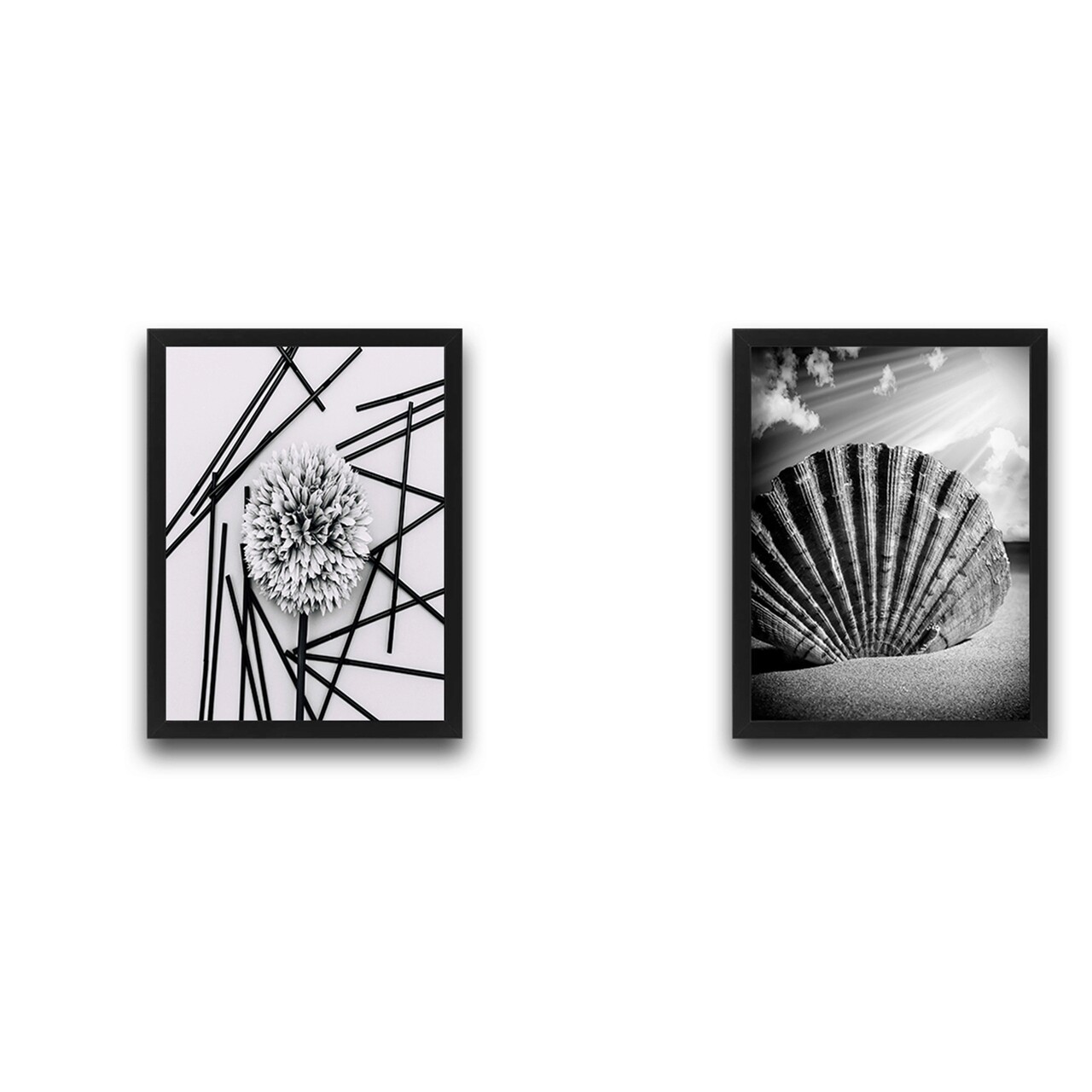 Set 2 tablouri decorative, Shell Dandelion Set, PAL, Hartie, Multicolor - 1 | YEO
