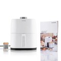 Friteuza cu aer fara ulei InnovaGoods, Fryinn Lite 2000, 25 x 25.5 x 21.5 cm, 2 L, 1200W, alb
