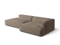 Coltar modular dreapta 4 locuri, Nuria-88, Micadoni Home, 312x147x72 cm, catifea, gri beton