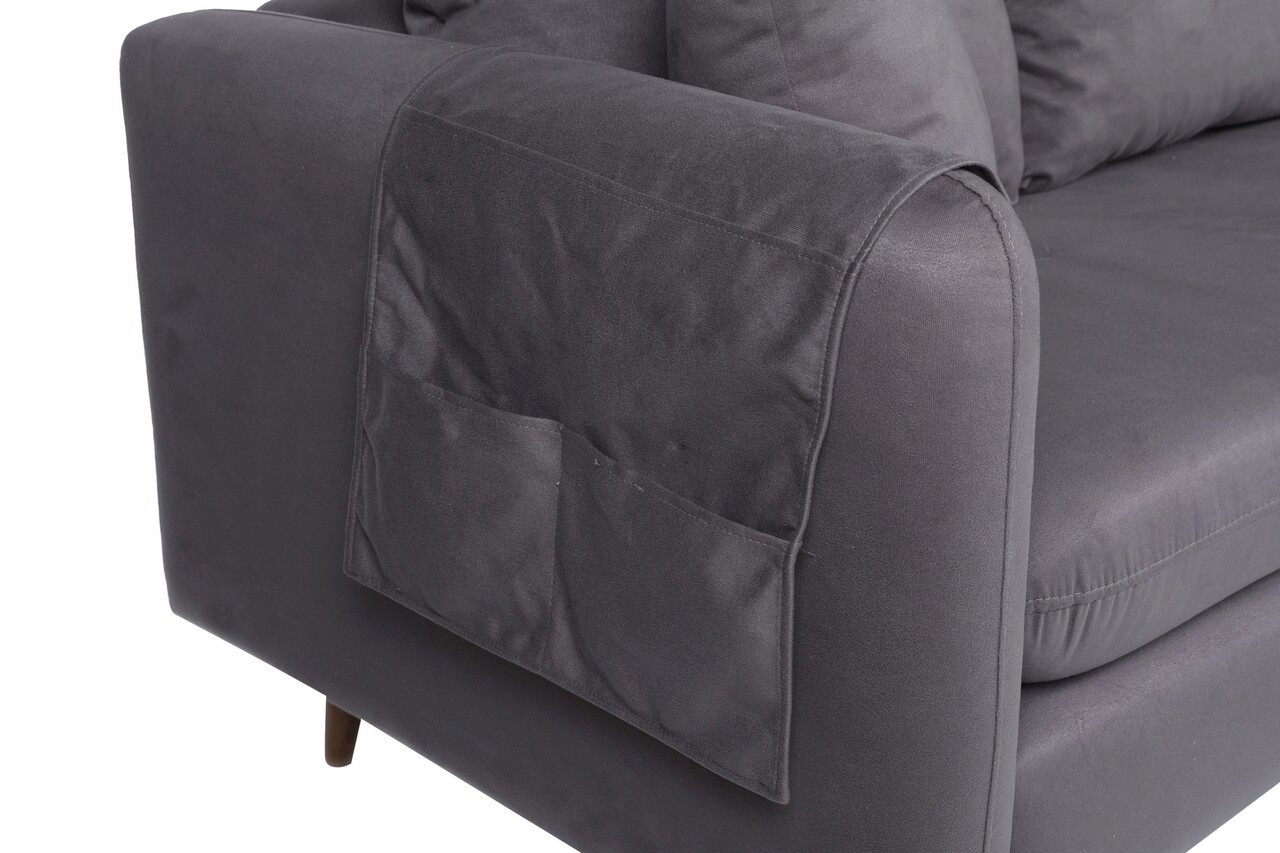 Coltar, Unique Design, 867UNQ1436, Lemn de pin, Antracit