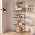 Corp biblioteca, Hanah Home, Altun, 36x135x33 cm, Negru