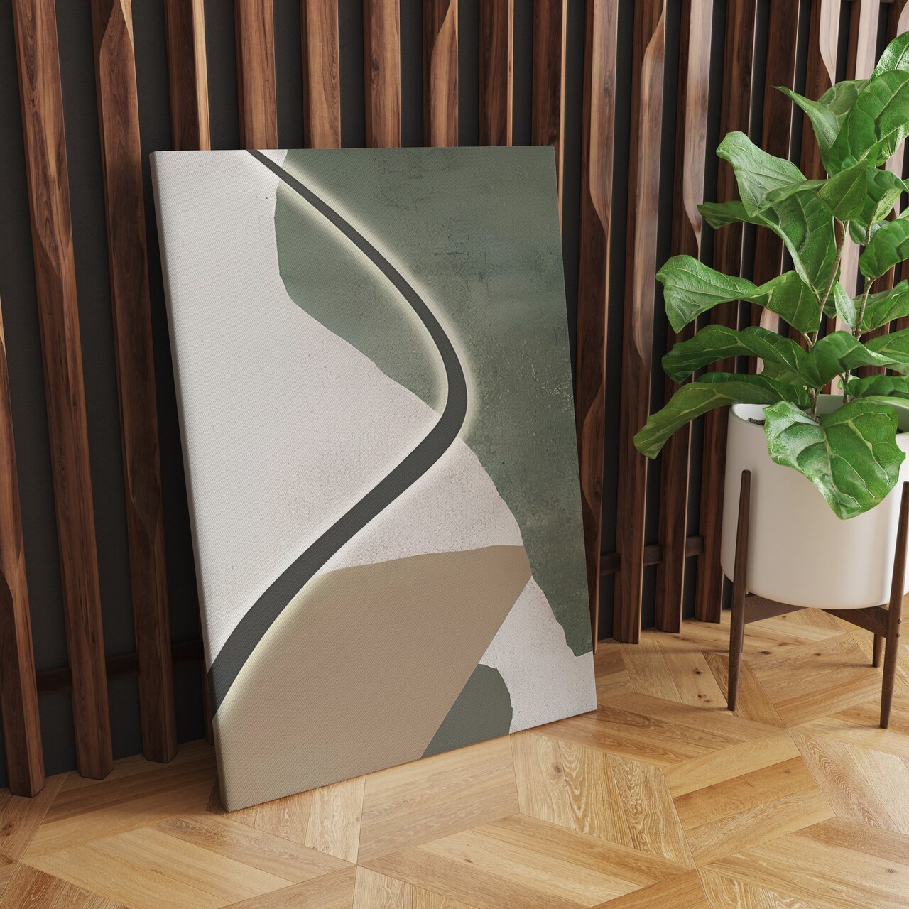 Tablou decorativ, ASR_CNV25-22, Cadru: 100% lemn (Grosime: 2 x 3 cm), Multicolor - view 3