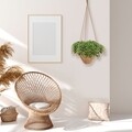 Set 3 cosuri suspendabile, 30x19 cm, trestie, natural