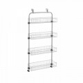 Suport suspendabil pentru usa Metaltex, 17 x 45 x 103 cm, inox/invelis Polytherm, argintiu
