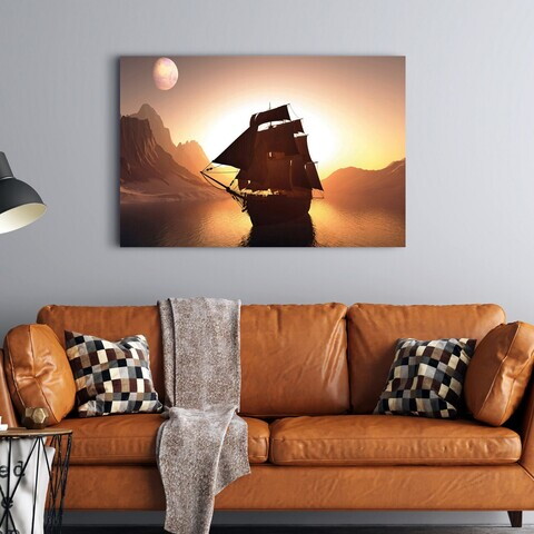 Tablou decorativ, NA-TUR-1002, Dimensiune: 60 x 90 cm, Multicolor