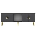 Comoda TV, Odessa, Cey, 120x30x45 cm, PAL, Antracit