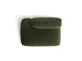 Modul stanga pentru canapea, 2 locuri, Martina-169, Micadoni Home, 133x106x75 cm, tesatura structurata catifelata, verde