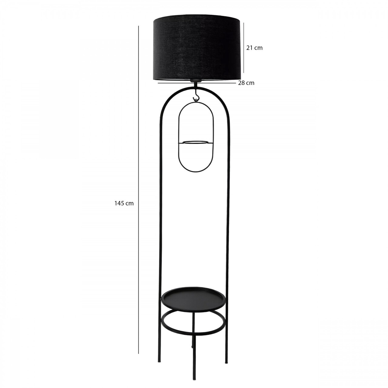 Lampadar, L'essentiel Maison, 780SGN4630, Negru - view 4