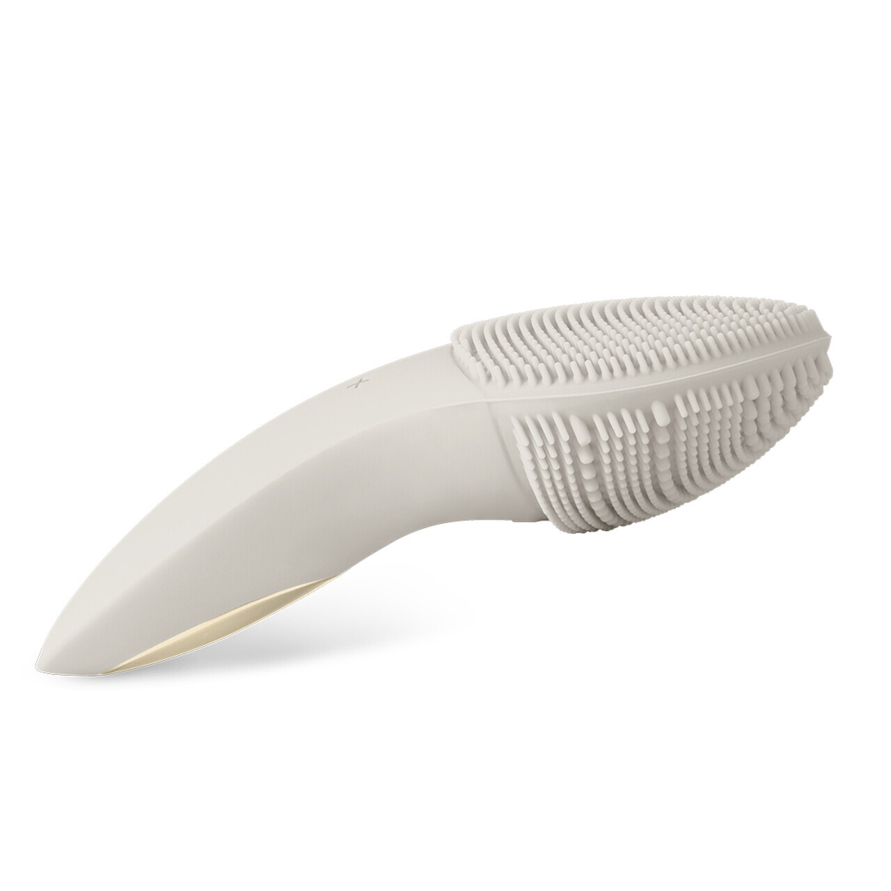 Aparat curatare faciala Fashion TV, Matte Cream-Gold, 14.3x6.2x3.7 cm, silicon, crem - imagine 2