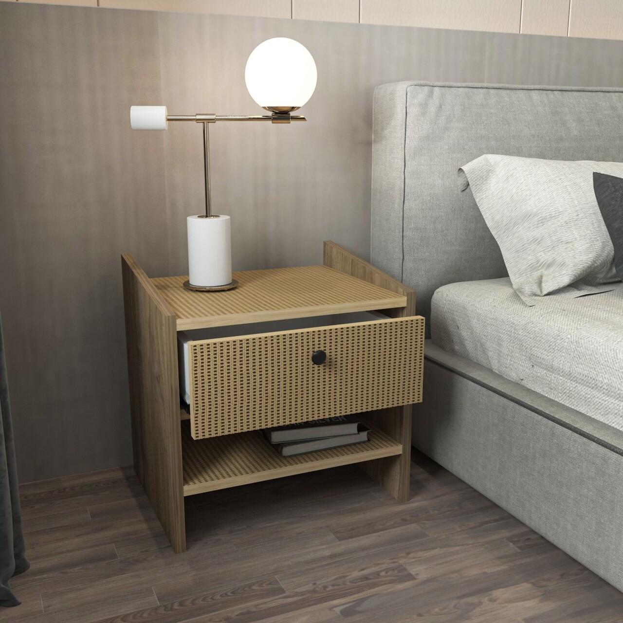 Noptiera, Zena Home, Berlin, Nuc / Hazelnuț - 2 | YEO