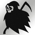 Decoratiune de perete, Halloween 8, Metal, Dimensiune: 45 x 53 cm, Negru