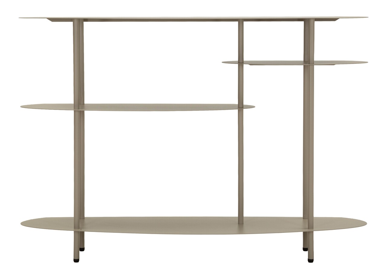 Consola, Mauro Ferretti, Saturn Plus, 118x34x82 cm, metal, gri dove - imagine 7