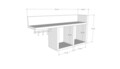 Raft de perete, Kalune Design, Pare, 72x37x18 cm, Pin